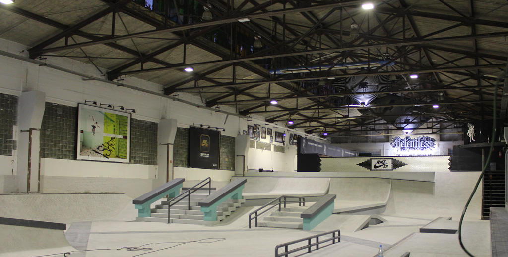 				Skatehall Berlin placement of brands				